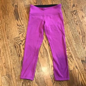 Lululemon girls leggings, reversible.